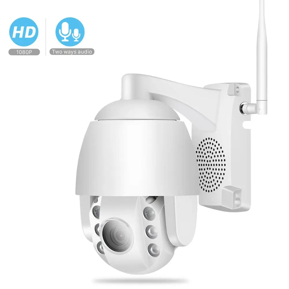 

BESDER 1080P Mini PTZ IP Camera SONY Sensor Speed Dome WiFi Camera IR Night Vision Two-way Audio Outdoor CCTV Security Camera