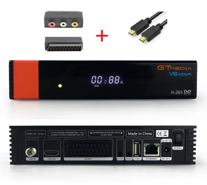 5 шт. GTMEDIA V8 NOVA FREESAT V9 супер DVB-S2 спутниковый ТВ-приемник Поддержка Встроенный WI-FI PowerVu Bisskey IP ТВ Youpron - Цвет: V8 Scart HDMI