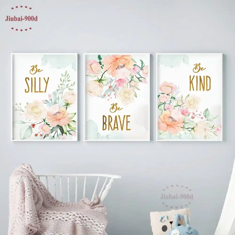900d Flowers Poster Baby Room Wall Decoration Nursery Posters And 900d Flowers Poster Baby Room Wall