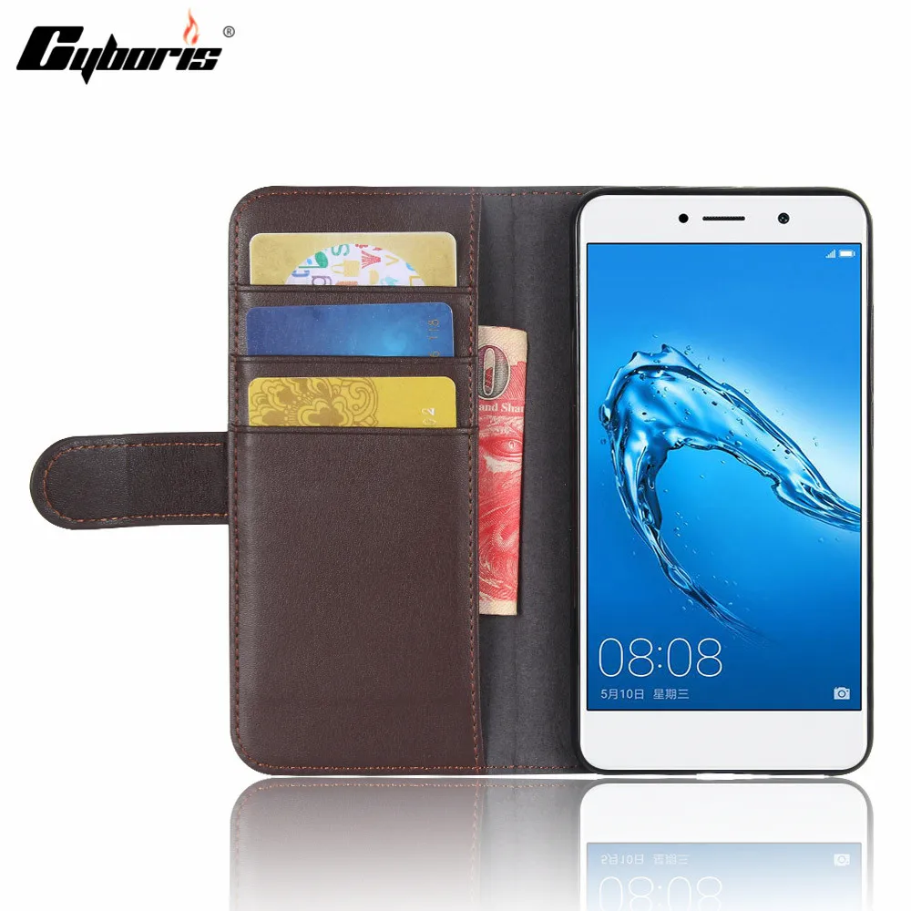 CYBORIS для huawei Y7 Prime чехол из натуральной кожи чехол для huawei Enjoy 7 Plus откидная крышка для huawei Enjoy 7 Plus Y7 Prime чехол