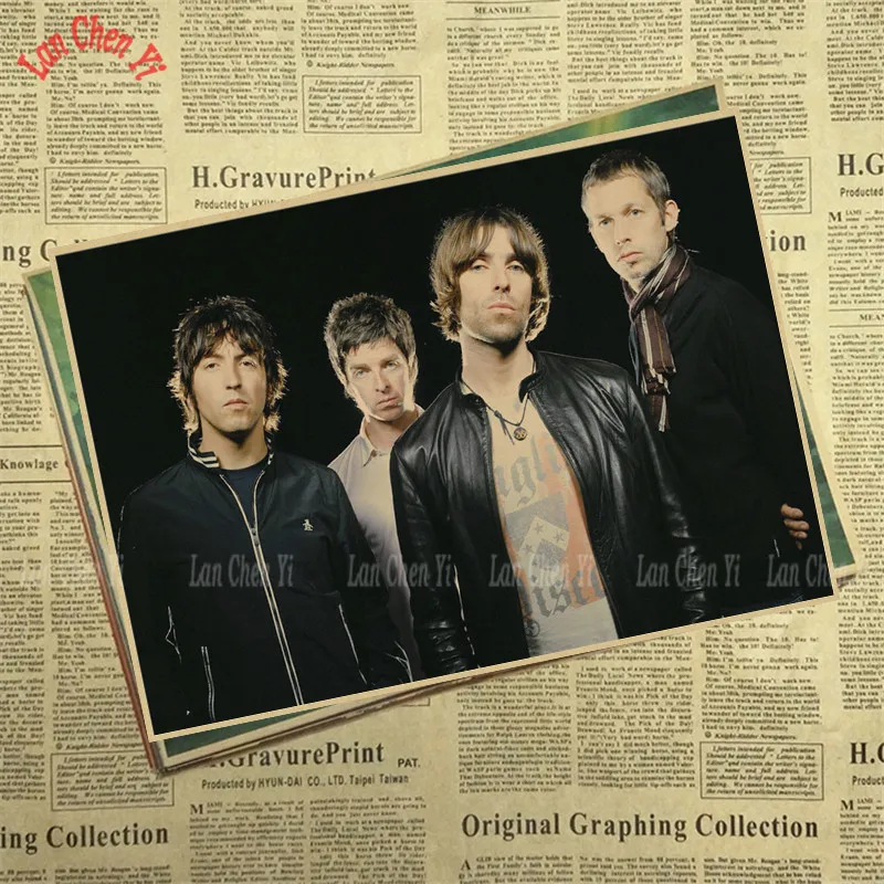 Серия OASIS, 2 ремешка, Классическая ностальгическая матовая крафт-бумага, плакат для кафе, креативная настенная бумага, украшение интерьера