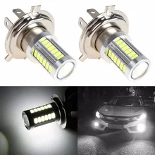 2x H4 Pt43 9003 лампады Automotiva Led фарол milha Neblina светильники Super branca 6000 K Карро мото