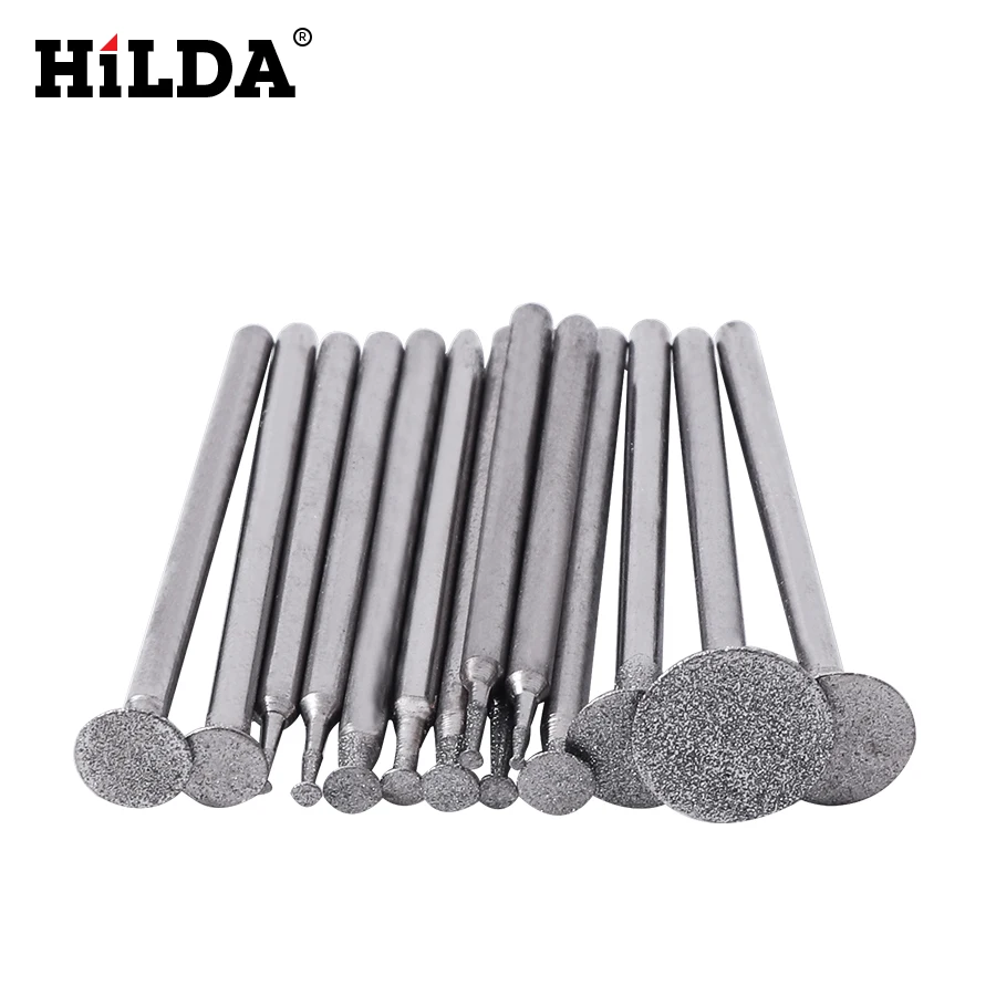  HILDA Electroplated diamond grinding head grinding needle jade amber carving tool