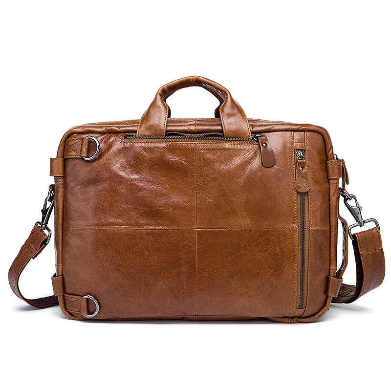 Мужской портфель из натуральной кожи, роскошная кожаная сумка на плечо, сумка-тоут для ноутбука, коровья кожа, деловая сумка с двойной подкладкой, сумка-мессенджер
