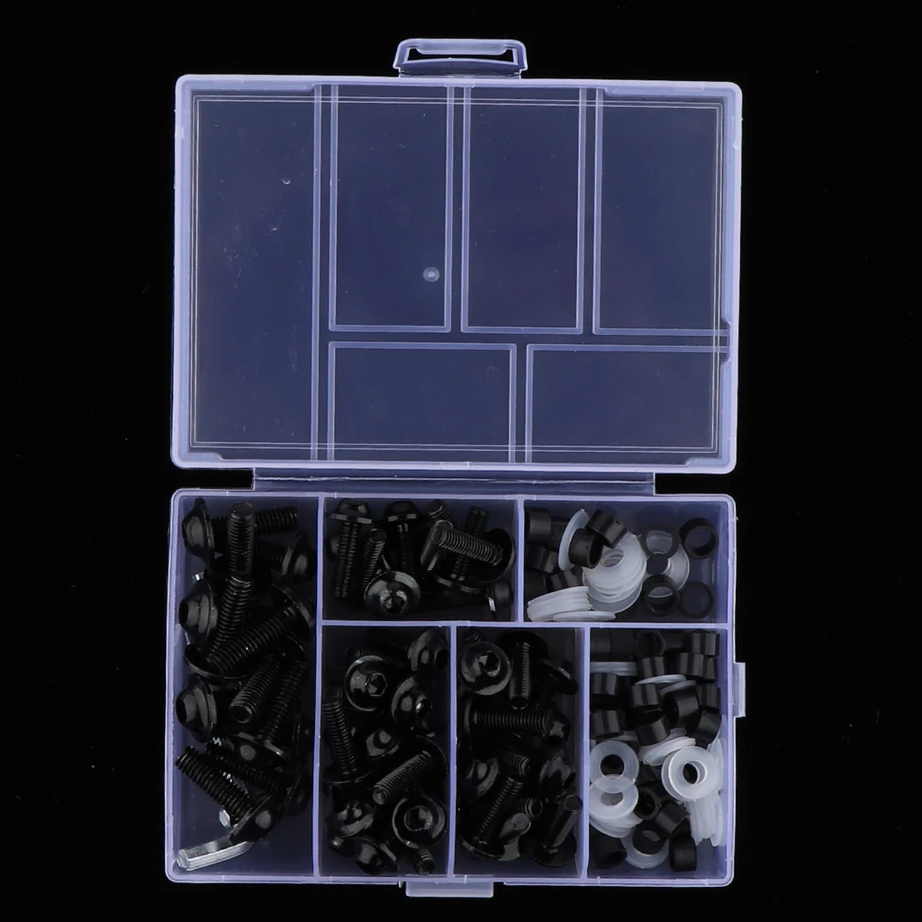 158Pcs Fairing Body Bolts Kit Fastener Clips Screws Nuts for Motorcycle Sportbike carenado trousse a bolt 