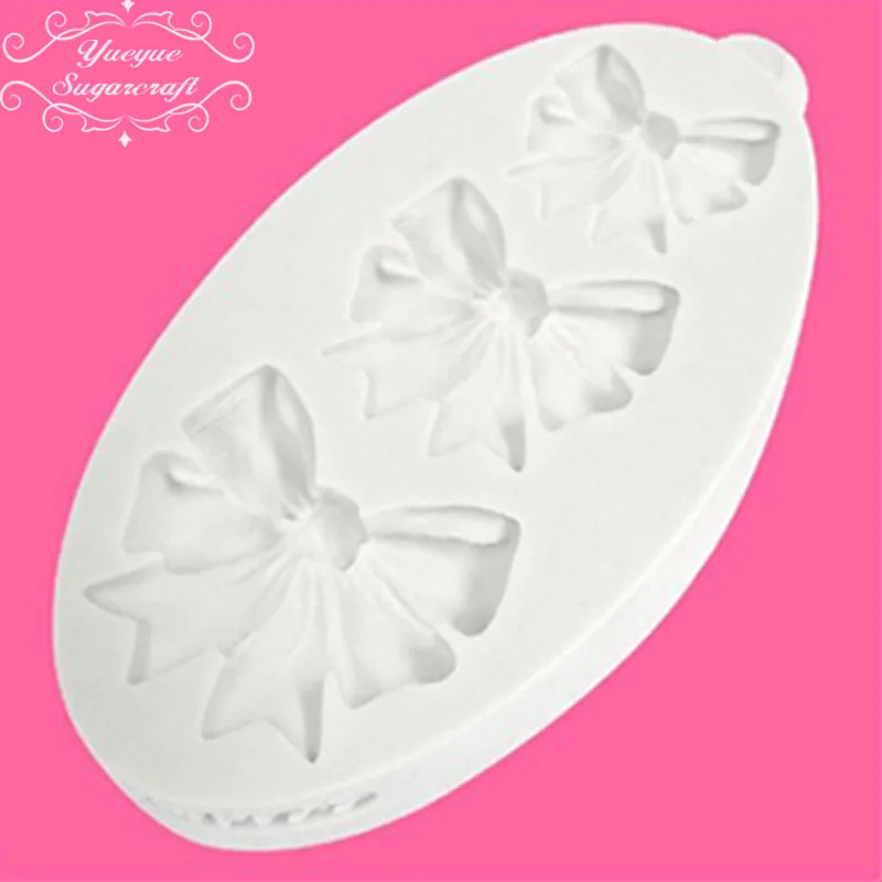 Yueyue Sugarcraft силиконовая форма с бантиком для украшения торта шоколадной