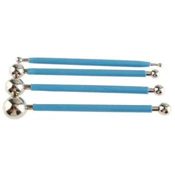 

PHFU Wholesale 4pcs Metal Ball Cake Decorating Sugarcraft Modelling Cutter
