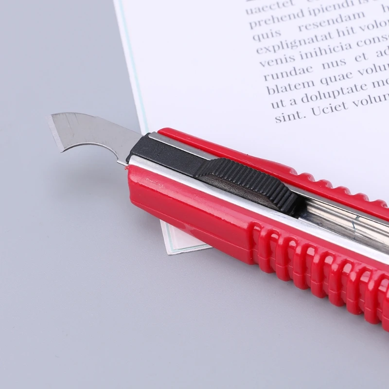 Универсальный нож Выдвижная защелкивающаяся бритва крюк режущие инструменты с 3 лезвиями набор