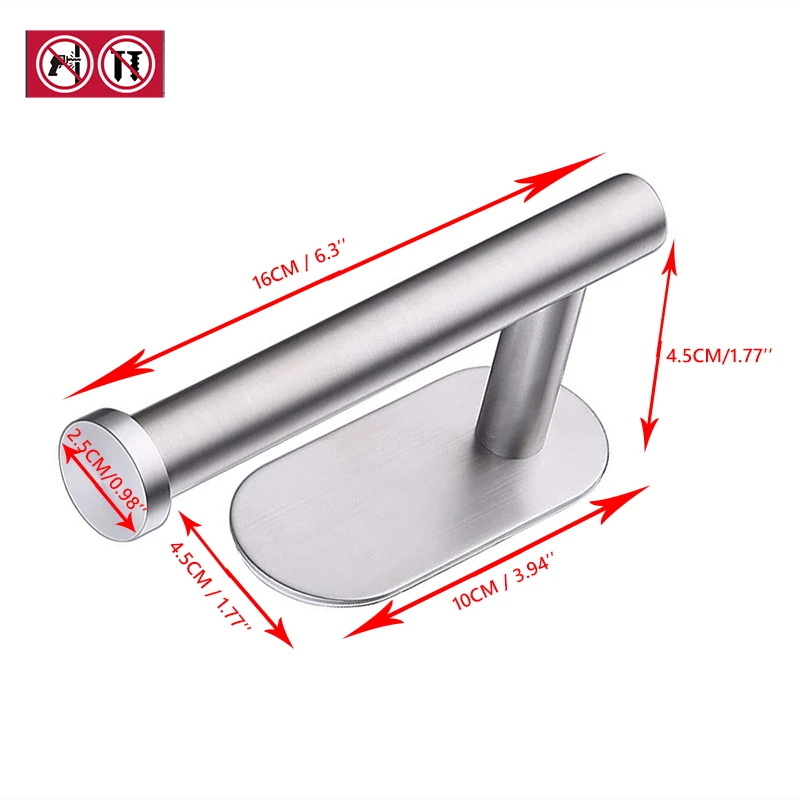 304 Stainless Steel Roll Toilet Paper Holders bathroom toilet in toilet seats wall towel BathroomToilet Tool Accessory No Perfor