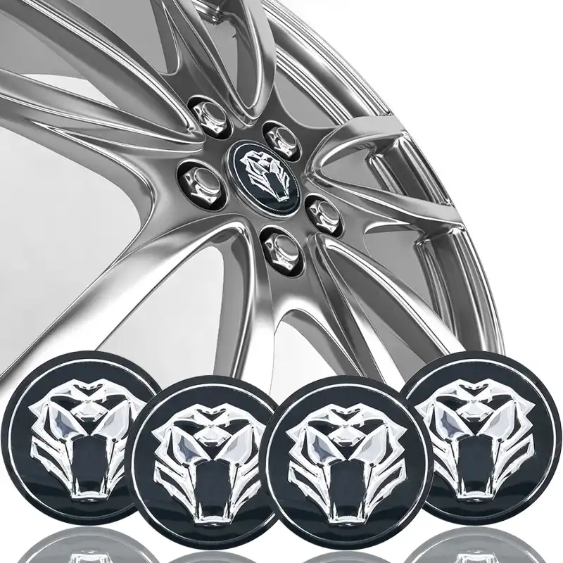 Cabeza De Tigre Para El Volante Del Coche Pegatina Para El Centro Del Coche Tapa Del Cubo Emblema Insignia Calcomanias Simbolo Para Jaguar Hubcap Audi Bmw Nissan Ford Etiqueta Engomada Del Coche Pegatinas Hub