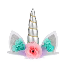 1Pc Unicorn Party Unicorn Cake Topper Birthday Cake Decoration Kids Unicorn Party Baby Shower Unicorn Decor Supplies