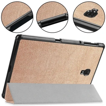 

Custer Texture Horizontal Flip PU Leather Case for Galaxy Tab A 10.5 / T595 & T590 with Three-folding Holder & Sleep / Wake-up