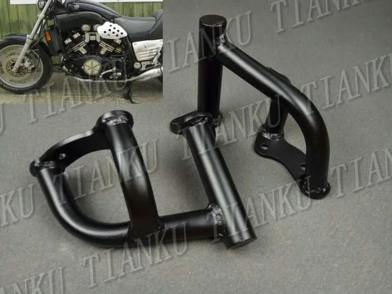 

Matte black Motorcycle Metal Engine Guard Crash Bar For YAMAHA VMAX 1200