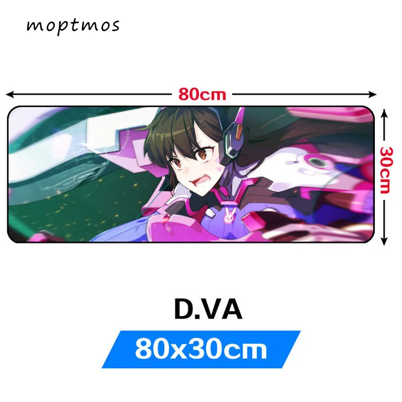 Pаспродажа Overwatch очень большой игровой коврик для мышки с Аниме D. VA коврики для мыши нескользящий коврик для мыши Коврик для мыши для ноутбука и ПК (31,5