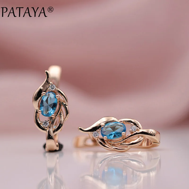 PATAYA 328 новые женские свадебные украшения овальные темно синие натуральные