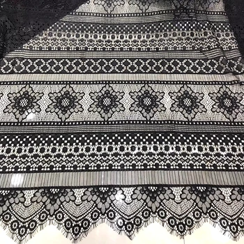 

GLace 3M/Lot 1.5M wide Black Eyelashes lace trim cothes lace fabric DIY accessories TX506