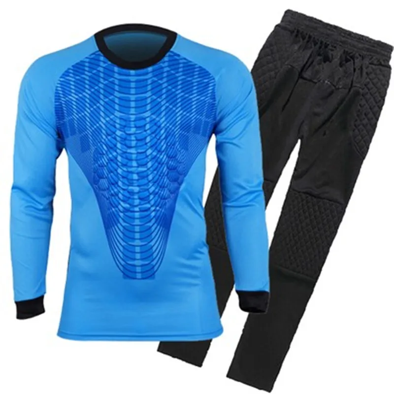 

Mens Football Goalkeeper Jersey maillot de foot 2016 2017 Goalie Sponge Protector Suit Camisetas De Futbol Goal Keeper Uniforms