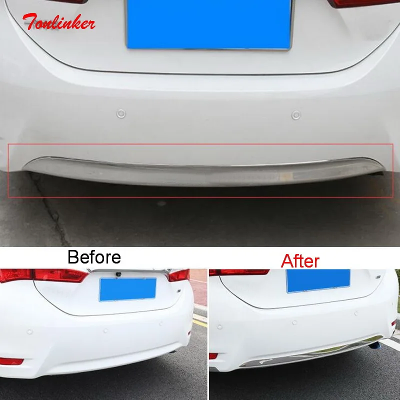Tonlinker внешний задний бампер чехол Наклейка для TOYOTA Corolla/Altis 2014 18 автомобильный