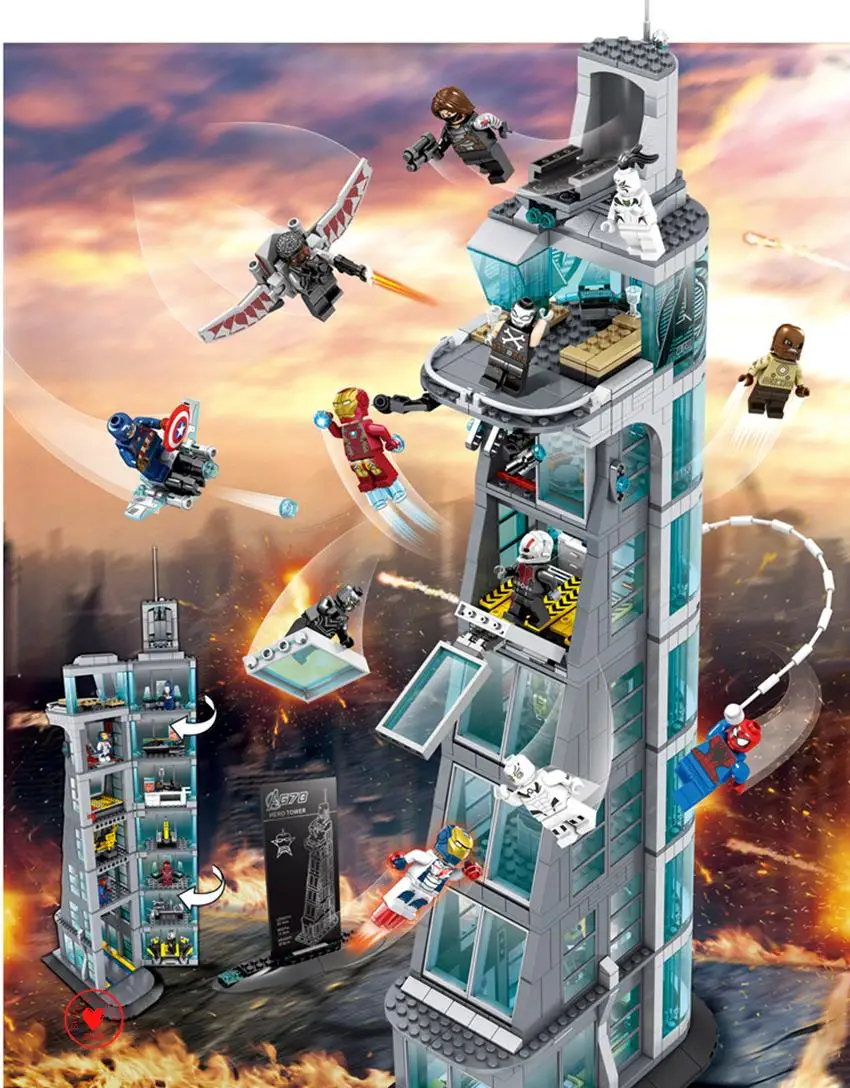 

Upgraded version Super Hero fit legoings infinity wars figures Super Heroes spider ironman marvel Building Block Bricks kid gift