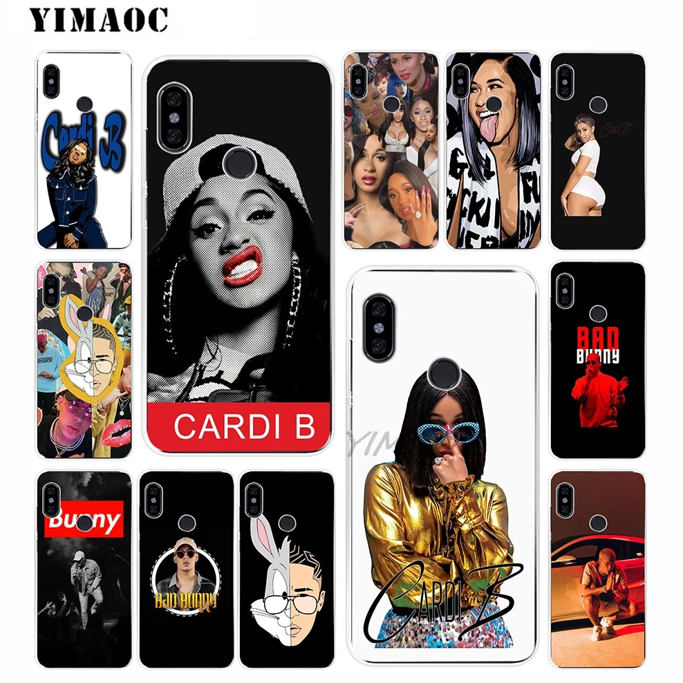 YIMAOC Cardi B Bad Bunny Soft Silicone Case for Xiaomi Redmi 6 6A 5A 5 S2 Puls Note 8 7 4X 4 4A Pro Go |