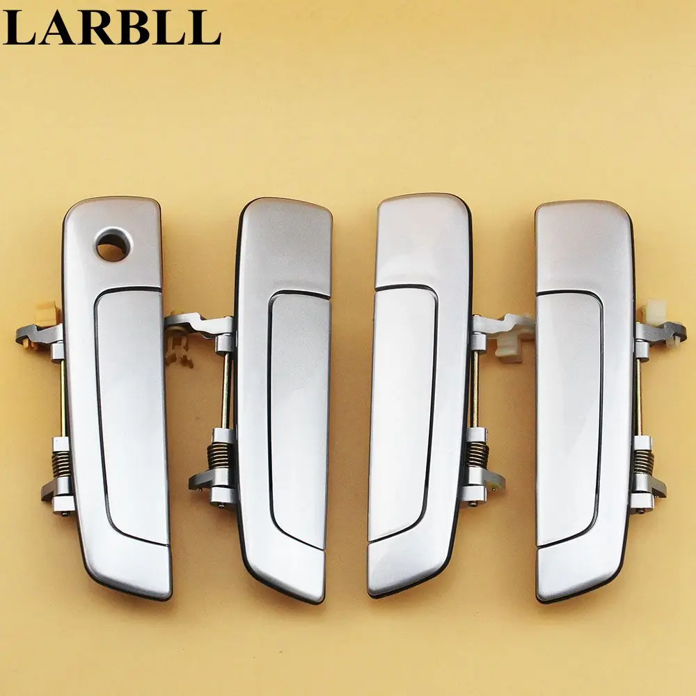 LARBLL 4PCS/Set Car Auto Chrome Exterior Door Handle for Mitsubishi