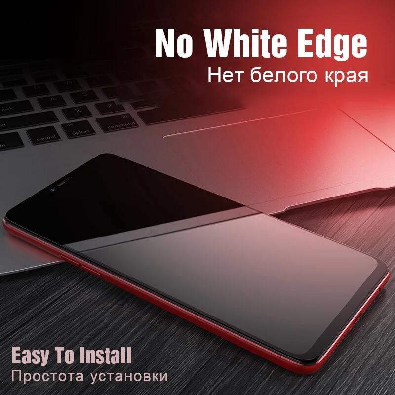 TOMKAS Tempered Glass For Xiaomi Redmi 6 Glass Cover Screen Protector 6D Protective Glass Redmi Note 5 Pro Mi A1 6X Redmi 5 Plus