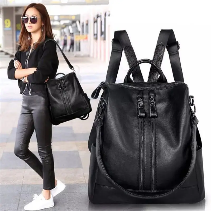 

Fashion Women Backpack High Quality Youth Leather Backpacks for Teenage Girls Female School Shoulder Bag Bagpack mochila 2017
