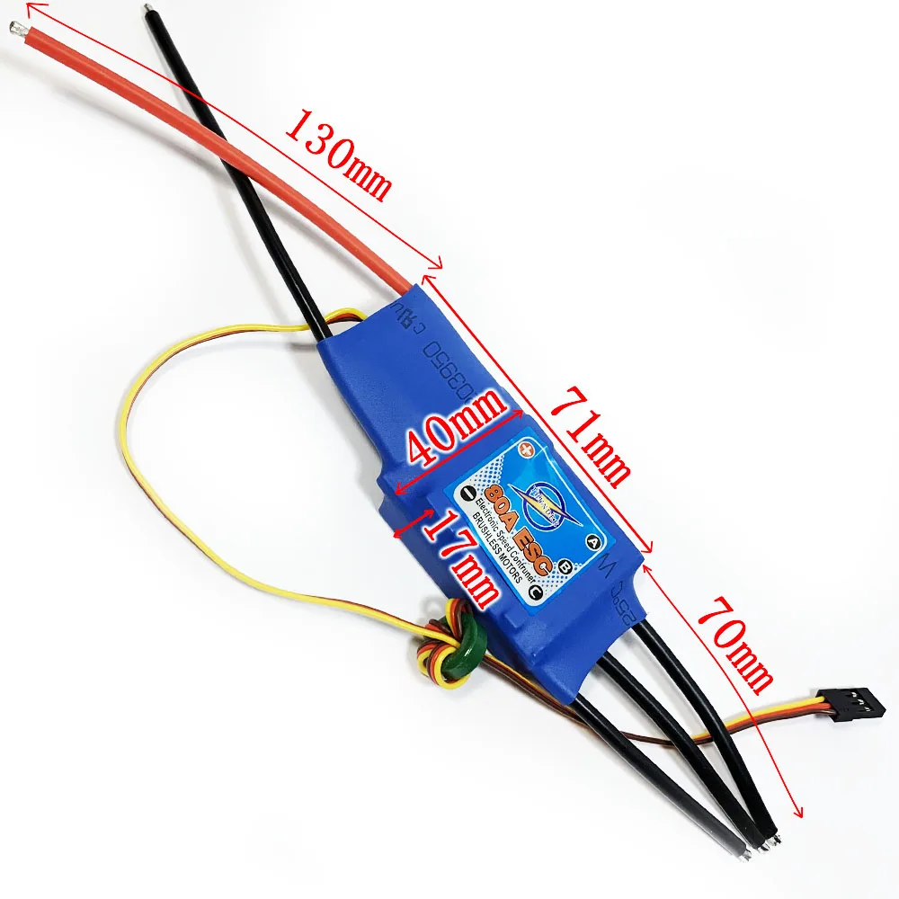 BJT RC самолет 3A / 5V BEC 80A контроллер скорости ESC Бесщеточный внешний роторный