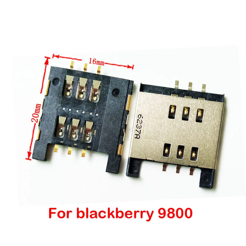 10 шт./лот держатель для считывания sim карт разъем гнезда адаптера blackberry 9800 Q5 Q10|sim