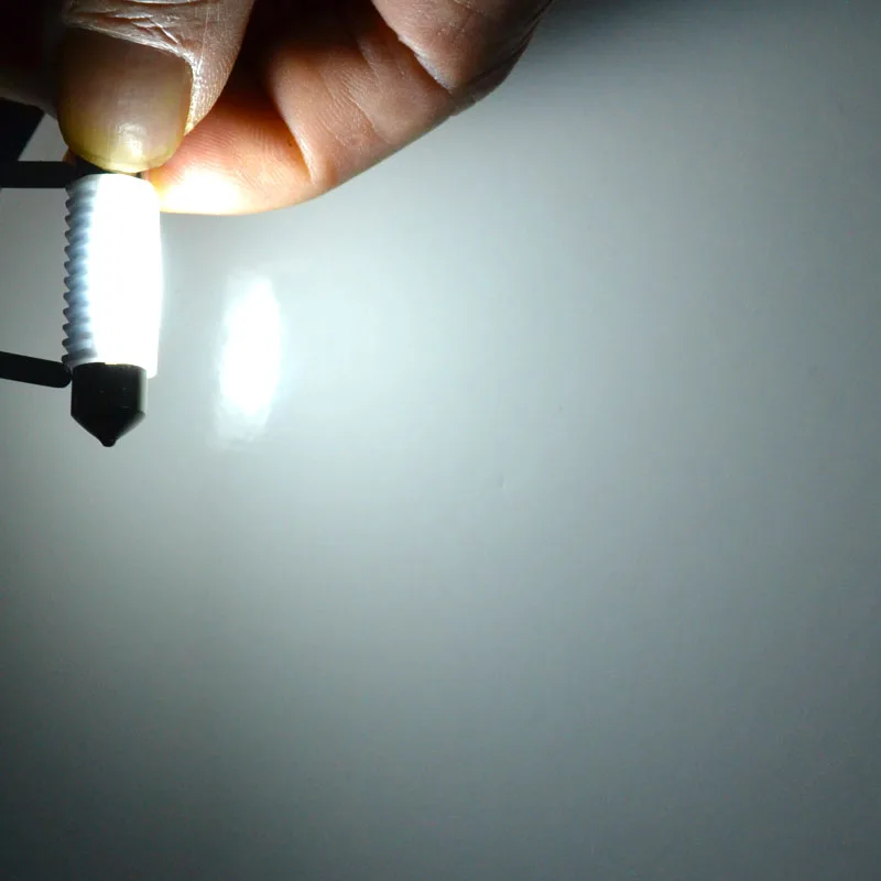 100 шт. Керамика CAN-шина, плафон 0.19A светодиодный 5X31 36-39-41 мм c5w 3030 SMD Нет Ошибка потолочный плафон для чтения освещение на крыше автомобиля лампы белого цвета