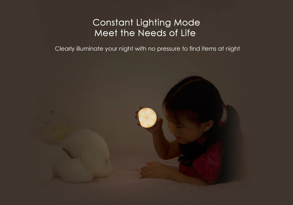 Шт. 1-3 шт. Xiaomi Yeelight USB Powered Фоточувствительный и инфракрасный человеческий датчик маленький ночник перезаряжаемый внутренний свет