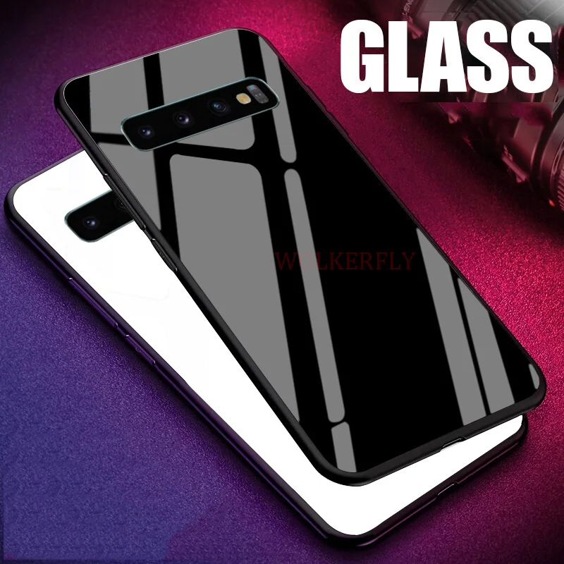 

Glossy Tempered Glass Cover For Samsung galaxy A70 A50 A30 A40 A20 A10 M30 M20 M10 S10 S10X S10 5G S10E S10 Lite S10 Plus Case