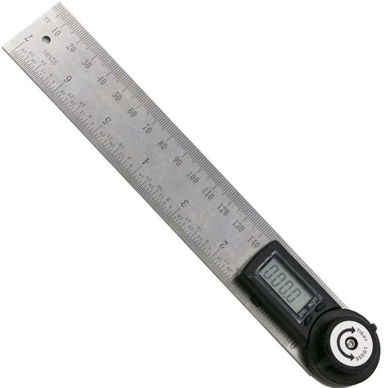 

2 IN 1 digital angle ruler 360 degree 200mm electronic digital angle meter angle