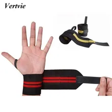 Vertvie Powerlifting эластичные бинты для запястья для тяжелой атлетики, бодибилдинга ремешок на запястье поддержка регулируемый фиксатор запястья браслет