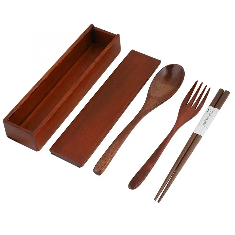 Dinnerware Sets Portable Reusable Cutlery Set Tableware with Storage