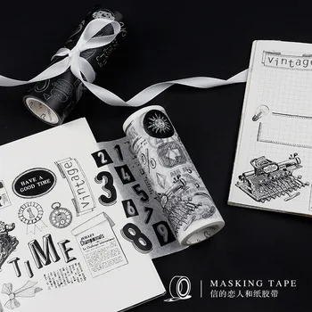 

100mm wide Scale New York Food Morse Telegram Vintage decoration washi tape DIY planner scrapbooking masking tape escolar