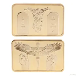 2018 памятная монета, Иисус ангел, золотой прямоугольник, коллекция, художественные подарки, сувенир, нетекущая монета