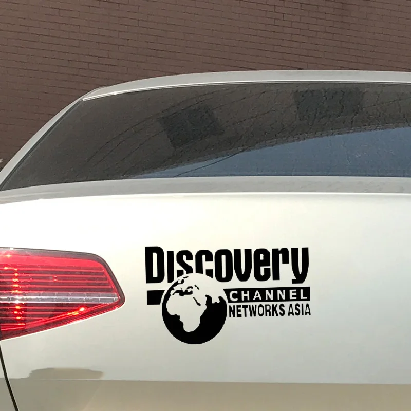 1pc Car Sticker DISCOVERY CHANNEL NETWORKS ASIA National Geographic Earth Car Body Decal Styling Sticker Accessories Decoration