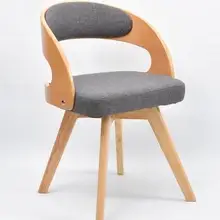 Настоящее Дерево, ткань Художественный Обеденный стул. Книги и стулья. Кресла для дома Стулья для отдыха. 010