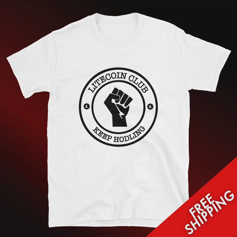2019 Fashion Summer t-shirt Litecoin Club Keep Hodling T-shirt crypto blockchain hodler miner cryptocurrency Tee shirt