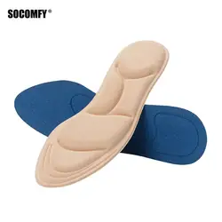 SOCOMFY 4D пены памяти ортопедические стельки поддержка свода стопы ортопедическая массаж боли вставить амортизатор комфорт для ног