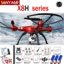 SYMA X8HG X8HW X8HC 2.4G 4CH 6 Axis RC Drones With 8MP Wide Angle HD Camera RC Dron Quadcopter RTF Altitude Hold Mod Helicopters
