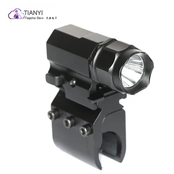 

Gun Flash Light Tactical Torch LED Shotgun Rifle Glock Flashlight with Release 20mm Mount for flashlight gun mount