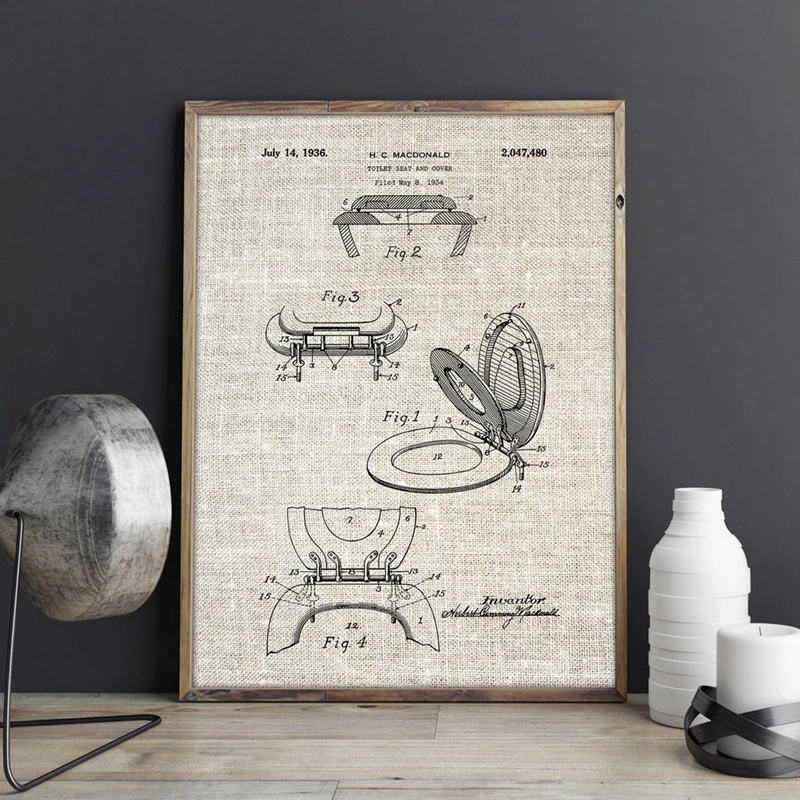 Toilet Seat Wall Art Print
