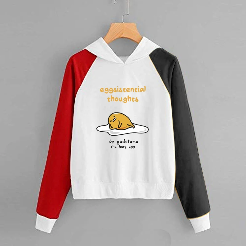 Дизайнерская Толстовка для женщин Топ бренд gudetama новый узор женский стиль