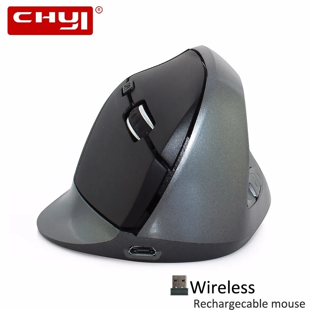CHYI Ergonomic Vertical Mouse Wireless Rechargeable 6 Buttons Computer Gaming Mice 1600DPI USB Optical Mause Gamer For PC Laptop CHYI Ergonomic Vertical Mouse Wireless Rechargeable 6 Buttons Computer Gaming Mice 1600DPI USB Optical Mause Gamer For PC Laptop