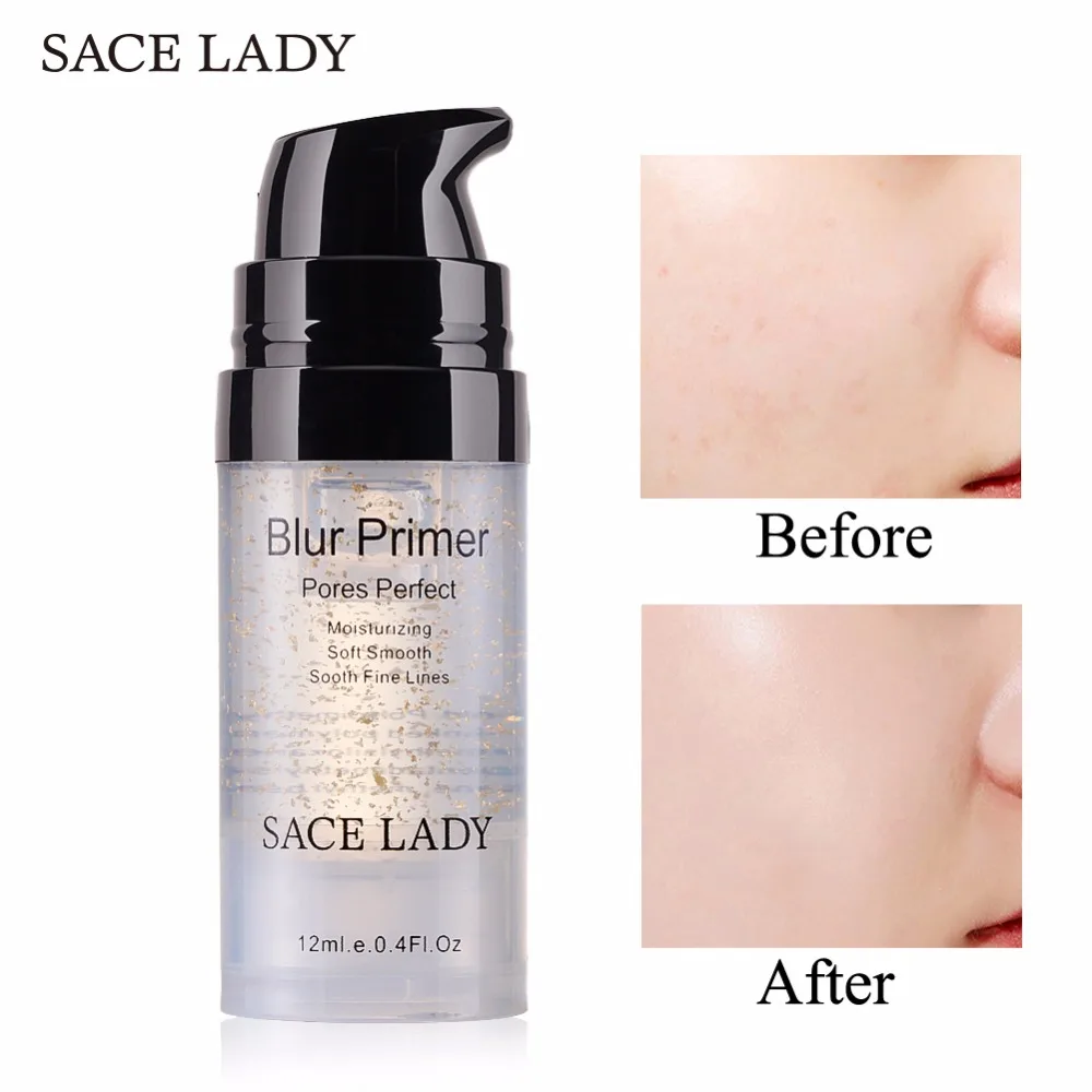 SACE LADY Brand Blur грунтовка для макияжа основа лица 24k Gold Elixir контроль жирности матовое