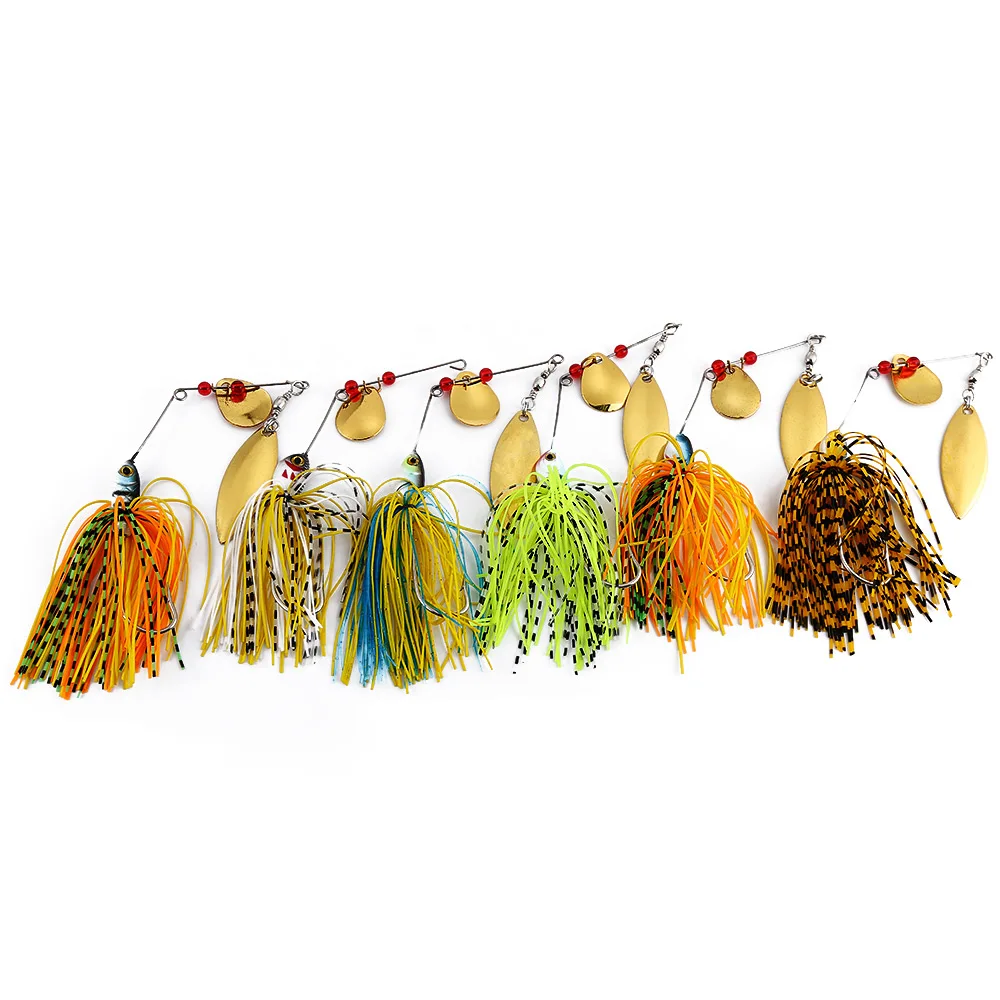 Buy 6 PCS Fishing Lure Spinner Buzz Bait for Bass