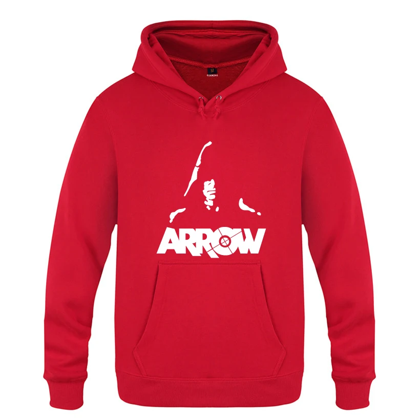 

Green Arrow TV SHOW Hoodies Men 2018 Men's Pullover Fleece Hooded Sweatshirts