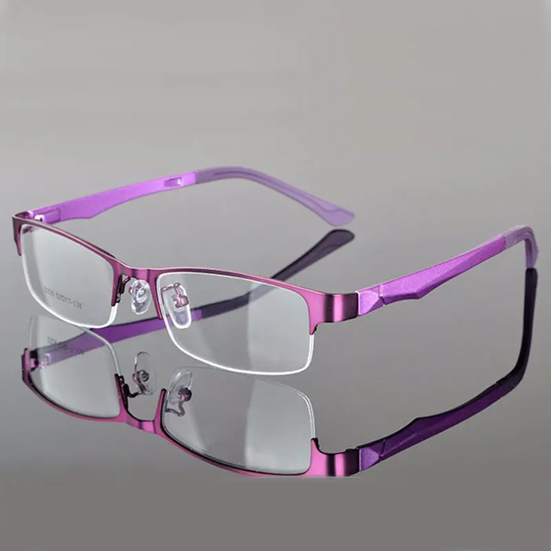 Half Rimless Eyeglasses Frame Optical Prescription Semi Rim Glasses Spectacle Frame For Womens